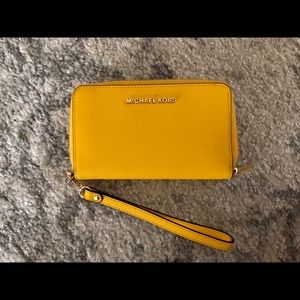 Michael Kors Yellow Wristlet